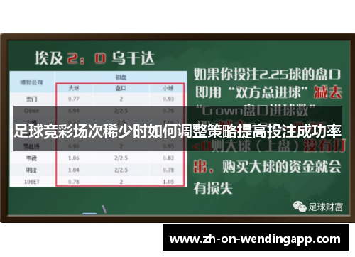 足球竞彩场次稀少时如何调整策略提高投注成功率
